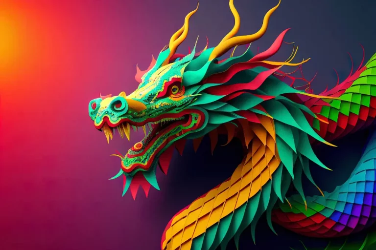 Colourful dragon